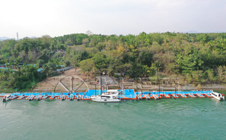 浮筒游艇码头的升级换代：西双版纳傣族园边境码头再度耀眼登场