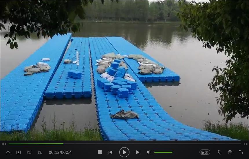 安徽合肥水上乐园浮筒平台